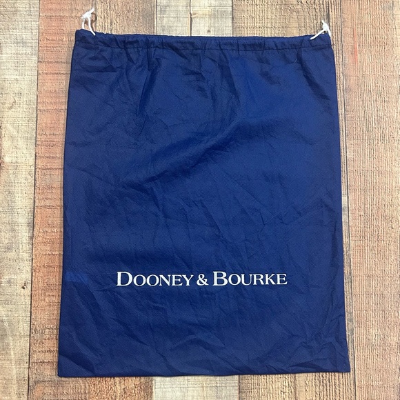Dooney & Bourke Handbags - Dooney & Bourke Dust Bag Navy Blue 14x18.5 Drawstring Logo Storage Pouch